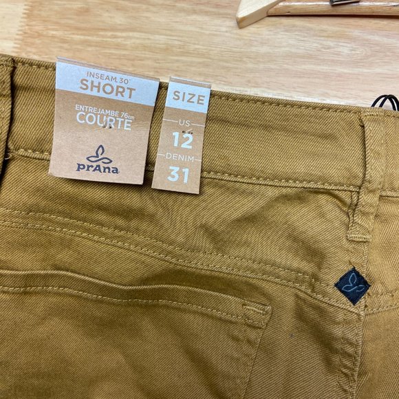 Prana Womens Kayla Brown Short Inseam Regular Fit Straight Jeans Sz 12 - Picture 5 of 8